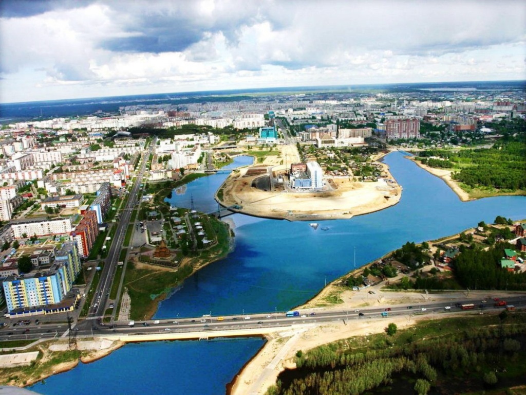 Панорама города Сургут